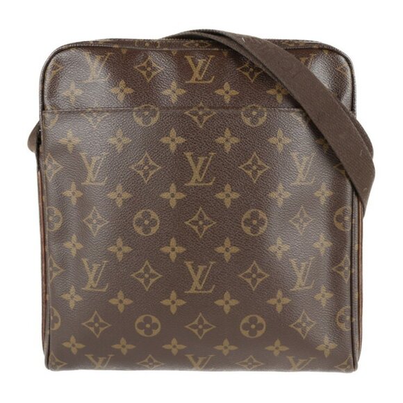 LOUIS VUITTON Black Monogram Leather Shoulder Bag - Picture 1 of 9